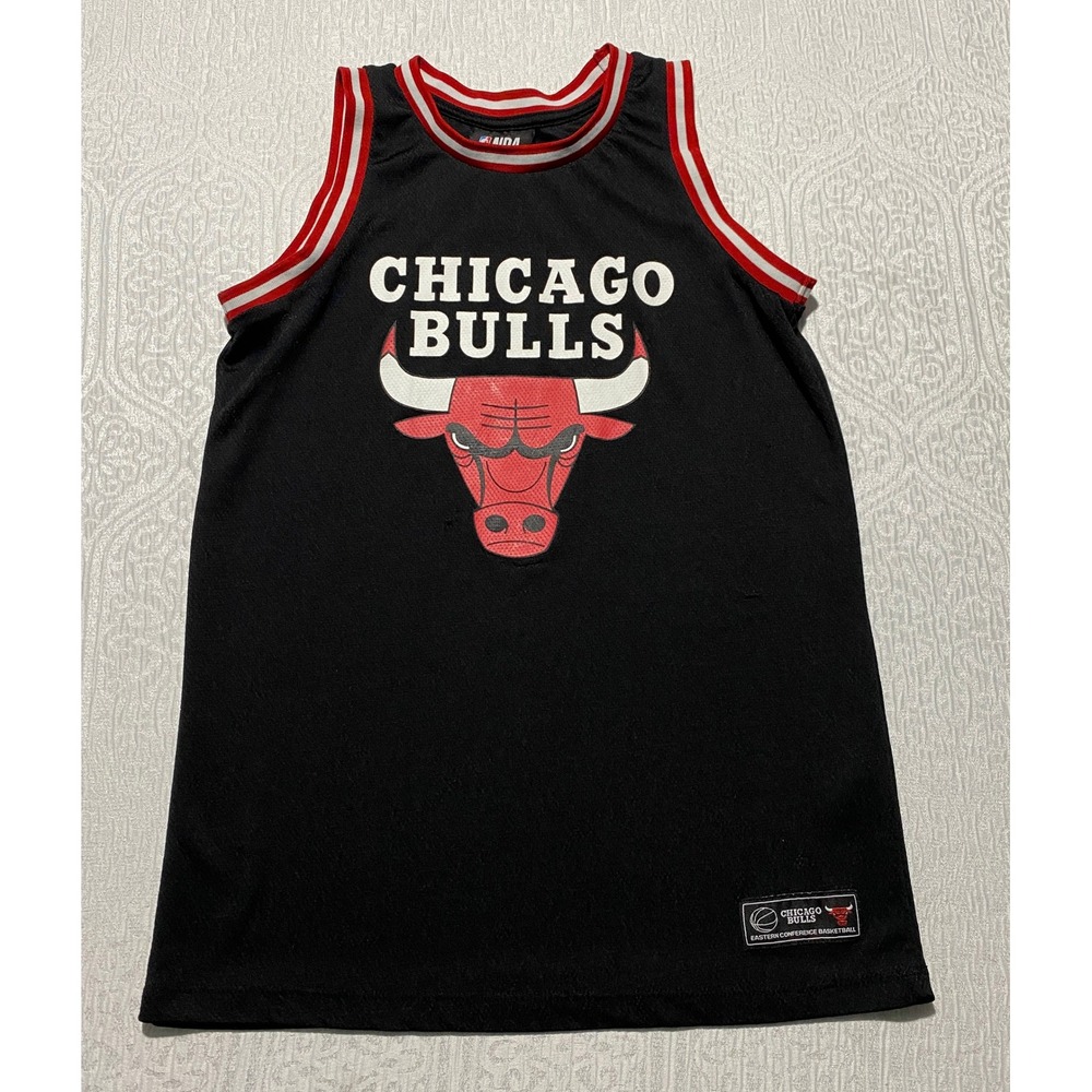 NBA Chicago Bulls Zach LaVine 8 Basketball Jersey Black Red Mens Small Mesh